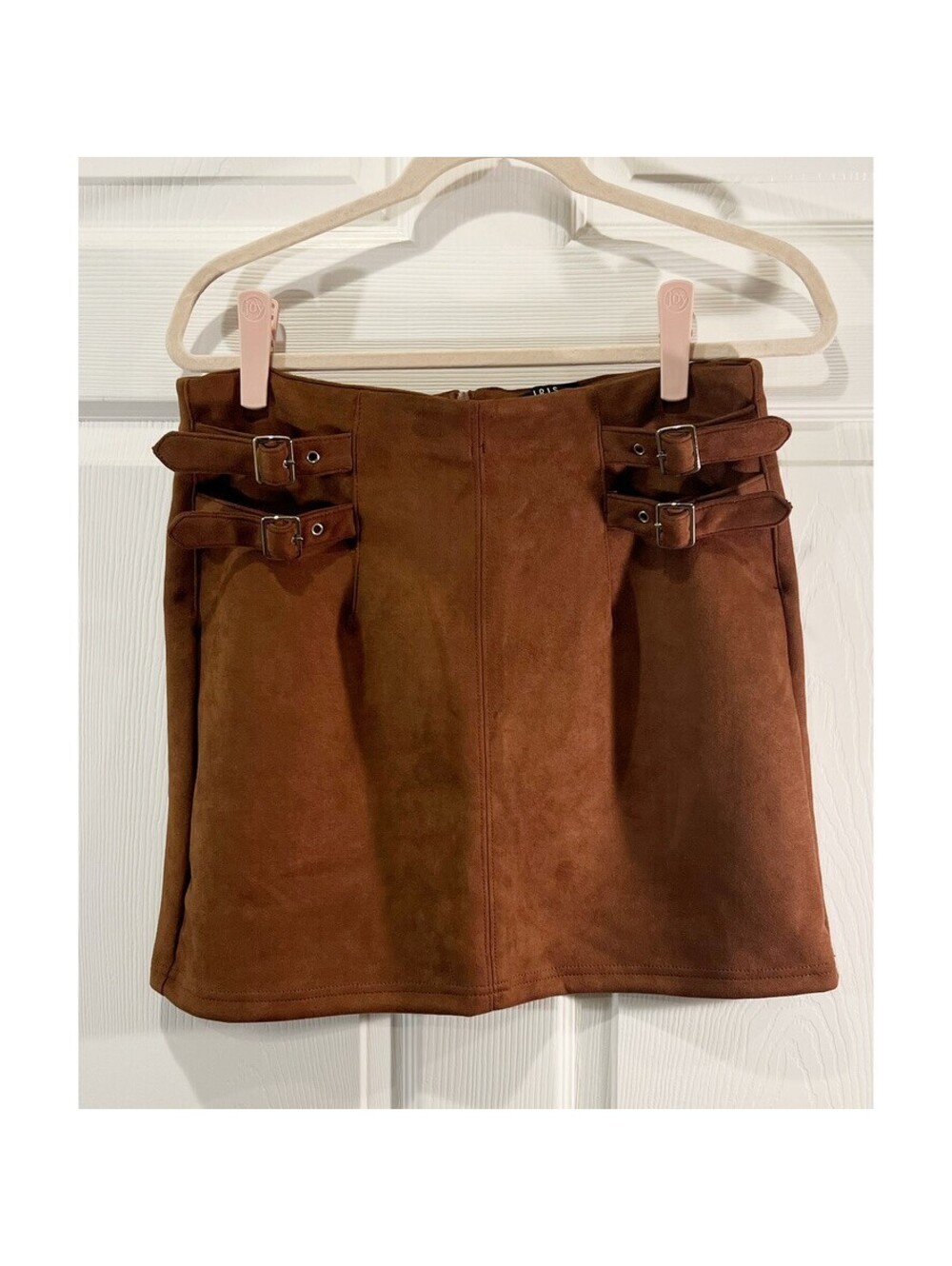 Faux Suede Mini Skirt